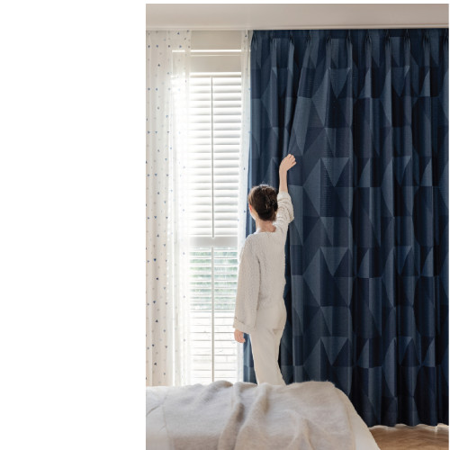 RÈM VẢI CAO CẤP HỌA TIẾT HÌNH HỌC CAO CẤP - MS 80405